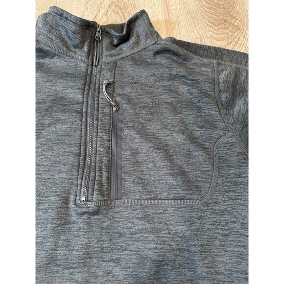 The North Face Men's Quarter Zip Pullover Jacket Fleece Lined Black Size Small - Picture 3 of 7